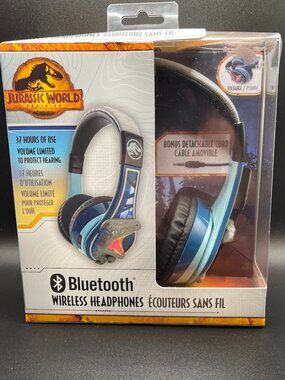 Jurassic World Dominion Bluetooth Wireless Headphones JW-B52.EXV25M Sealed NIB
